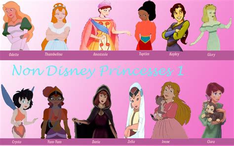 Non-Disney Princess set 1 - Childhood Animated Movie Heroines Photo ...