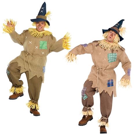 Adult Wizard of Oz Scarecrow New Fancy Dress Costume Mens Gents Straw ...