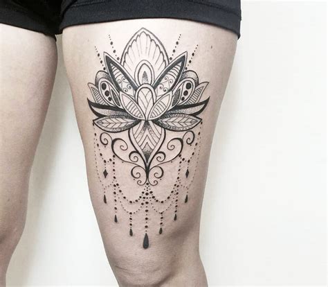 Lotus Mandala Flower tattoo by Andrea Morales | Photo 17664