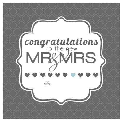 11 Free, Printable Wedding Cards that Say Congrats