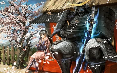 Samurai-Anime design, HD wallpaper | Peakpx