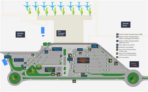 Franjo Tuđman Airport Zagreb - Parking Plan