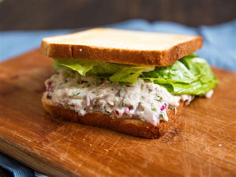 Classic Mayo-Dressed Tuna Salad Sandwiches Recipe