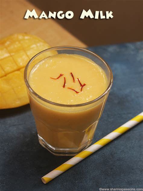 Mango Milk Recipe - Sharmis Passions