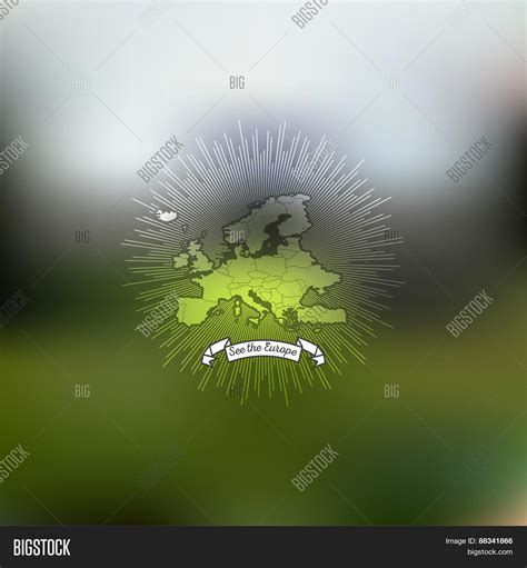 Europe Map Poster Vector & Photo (Free Trial) | Bigstock