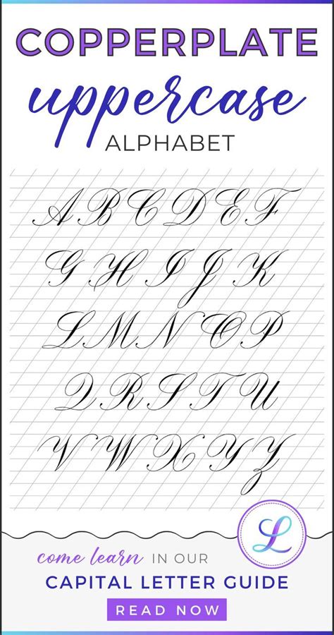 This Copperplate calligraphy tutorial by Loveleigh Loops shows you how ...