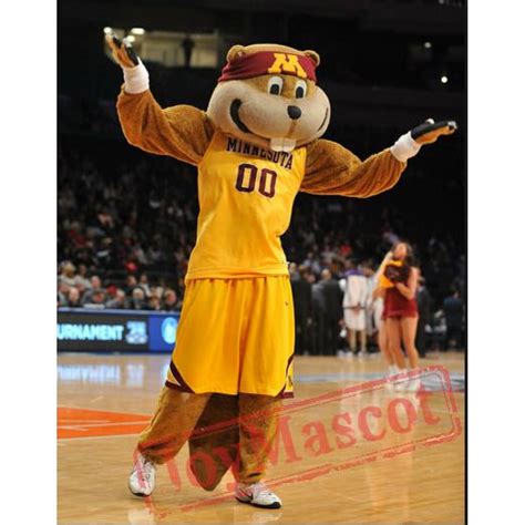 Goldy The Gopher Mascot Costume Celebration Carnival Outfit