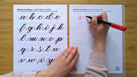 Art of Lettering A Beginner\u2019s Guide to Script Lettering Practice ...