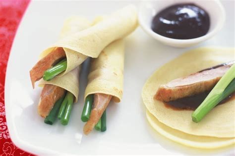 Peking duck pancakes