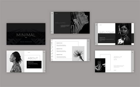 Minimal Black and White Presentation