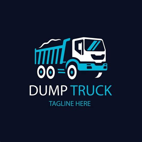 flat design dump truck logo template 24787378 Vector Art at Vecteezy