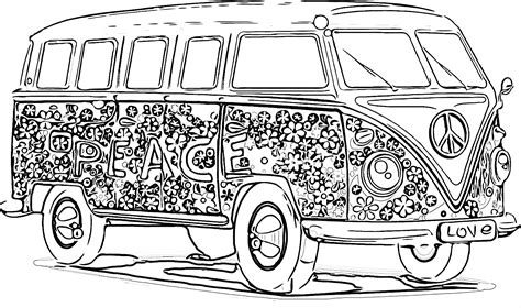 Volkswagen Bus Coloring Pages