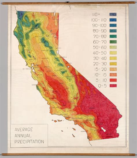 California -- Precipitation. - David Rumsey Historical Map Collection