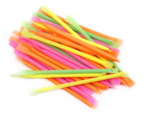 Neon Candy Filled Straws - Candy Store