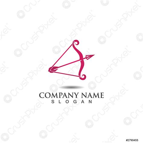 Bow and Arrow creative logo design, Archery concept symbol illustration ...