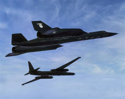 Two Skunk Works masterpieces: SR-71 Blackbird and U-2 Dragonlady ...