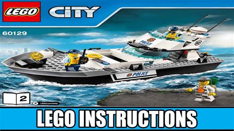 LEGO Instructions | City | 60129 | Police Patrol Boat (Book 2) - YouTube