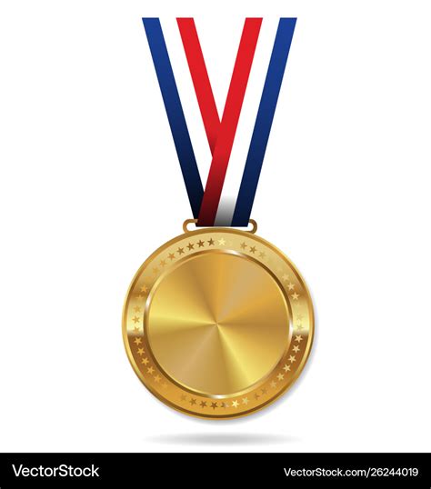 Gold medal Royalty Free Vector Image - VectorStock