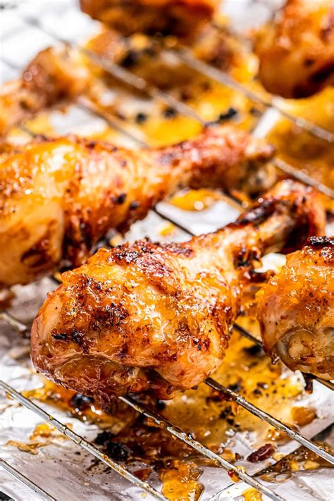 Honey Garlic Chicken Drumsticks - BAKED! - Julie's Eats & Treats