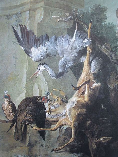 Hunting still-life with a dead deer Painting | Jean-Baptiste Oudry Oil ...