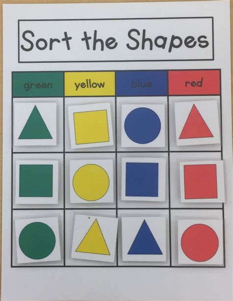 Sorting Shapes//Kids Games Puzzles /Learning Game Math | Etsy