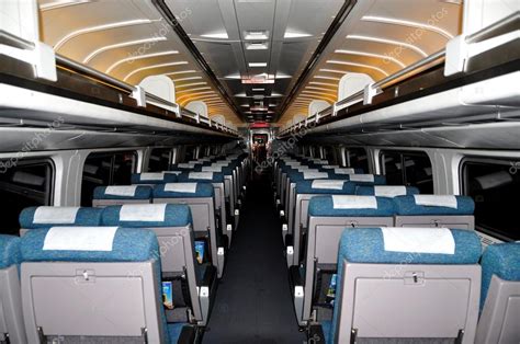 NYC: Interior of an AMTRAK Regional Passenger Train Coach – Stock ...