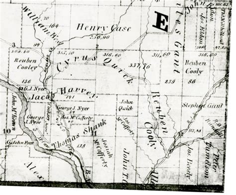 Franklin County, Indiana 1858 Landowners Map - ACPL Genealogy Center