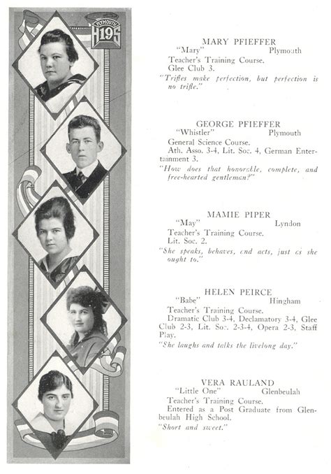 1919 Plymouth High School Yearbook