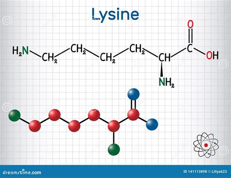 Lysine Molecule Structure Royalty-Free Stock Image | CartoonDealer.com ...