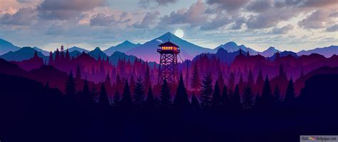 Firewatch with Forest 4K wallpaper download