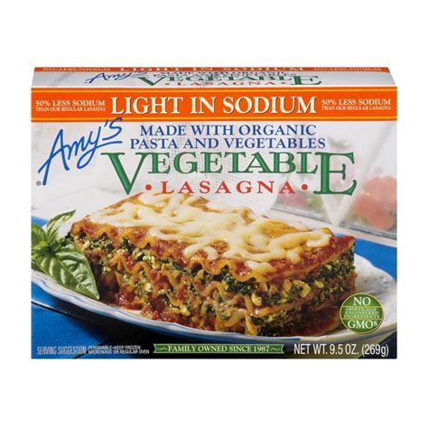 amy's low sodium frozen meals