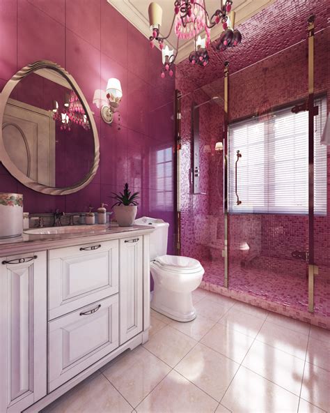 Decorating Small Bathroom Designs With Colorful Paint Wall Making It ...