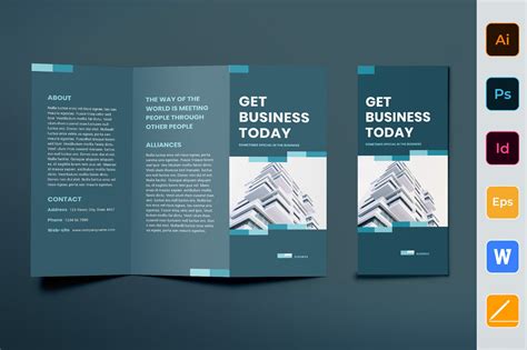 Business Networking Brochure Trifold | Brochure Templates ~ Creative Market