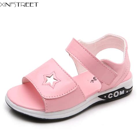 Xinfstreet Girls Sandals Summer Kids Shoes Peep toe Good Quality ...