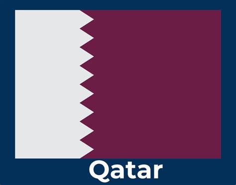 Qatar flag vector Illustration, Qatar flag in official color, Vector ...