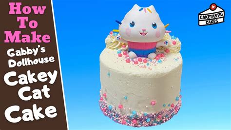 Gabby's Dollhouse Cake Tutorial - Cakey Cat Cake Decorating Video - How ...