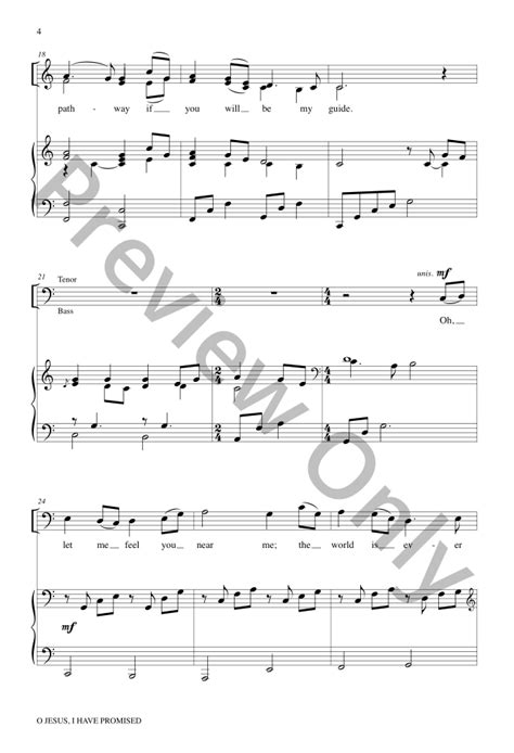 O Jesus, I Have Promised (SATB ) arr. Thomas | J.W. Pepper Sheet Music