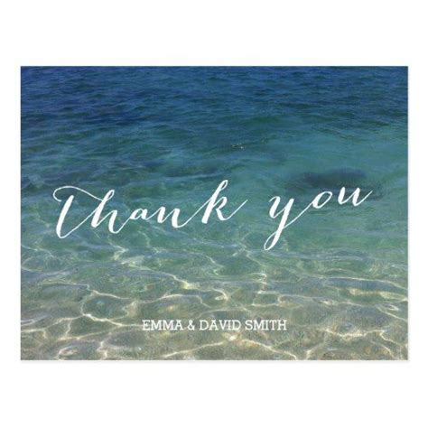 Blue Ocean Beach Destination Thank You Postcard | Zazzle | Destin beach ...