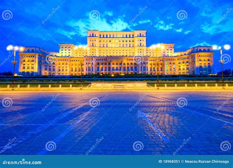 Palace of the Parliament, Bucharest Stock Image - Image of building ...