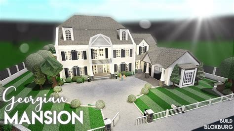 Roblox Bloxburg Georgian Family Mansion - get roebucks com