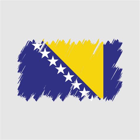 Bosnia Flag Brush Vector. National Flag 9437207 Vector Art at Vecteezy