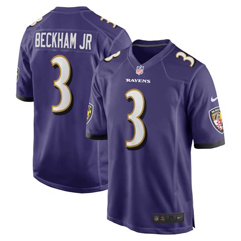 Baltimore Ravens Nike Game Jersey - Purple - Purple - Odell Beckham Jr ...