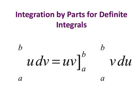 8.2 integration by parts