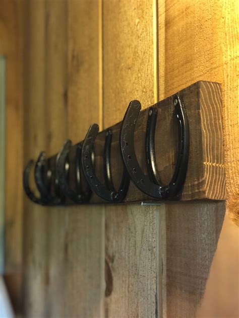 Rustic Horseshoe Coat and Hat Rack Hand Crafted Hand - Etsy