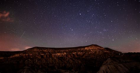 Starry Night Sky above Mountains · Free Stock Photo