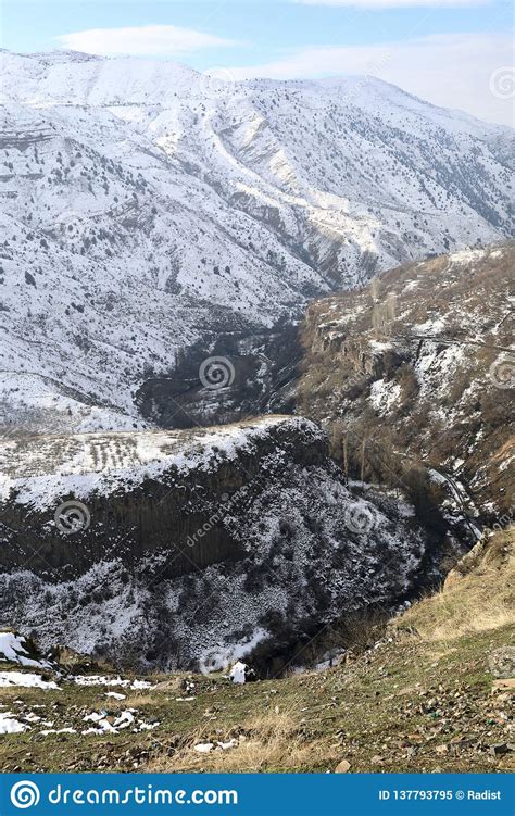 Landscape of Mountain Gorge in Armenia Stock Image - Image of culture ...