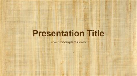 Papyrus PowerPoint Template - GraphicXtreme