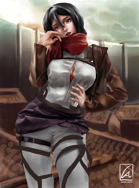 Aerie Arts - Mikasa Ackerman Fanart Attack on Titan AOT