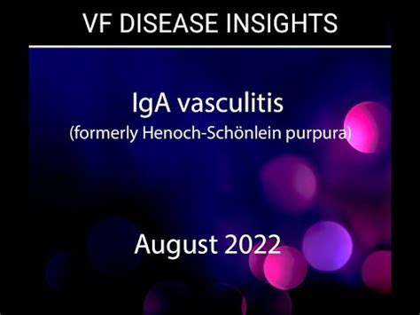 IgA Vasculitis – Vasculitis Foundation