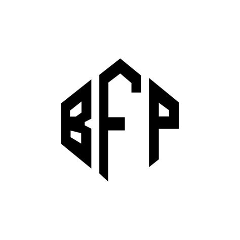 BFP letter logo design with polygon shape. BFP polygon and cube shape ...